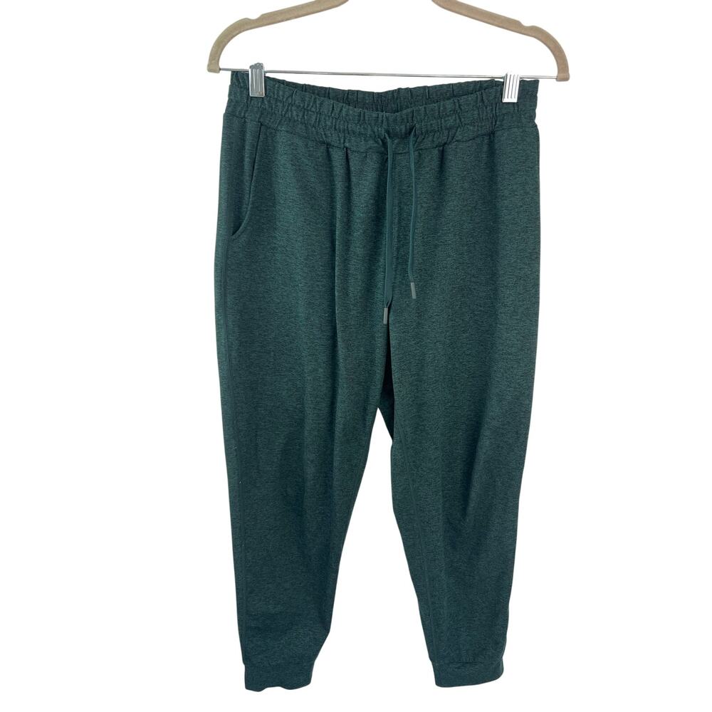Quince FlowKnit Mid-Rise Joggers in Heather Green Small
